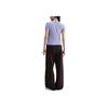 Nike Sportswear Chill Knit Comfortable Fashion Simple Versatile Striped Solid Short Sleeve Regular T-Shirt Women tops Purple HF9525-533