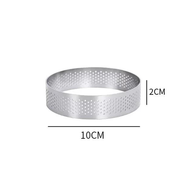 Round Stainless Steel Tart Rings 5-10cm DIY Cake/Baking Tools Biscuit/Pastry Moulds Practical for Dumpling Cutting Dessert Dishe
