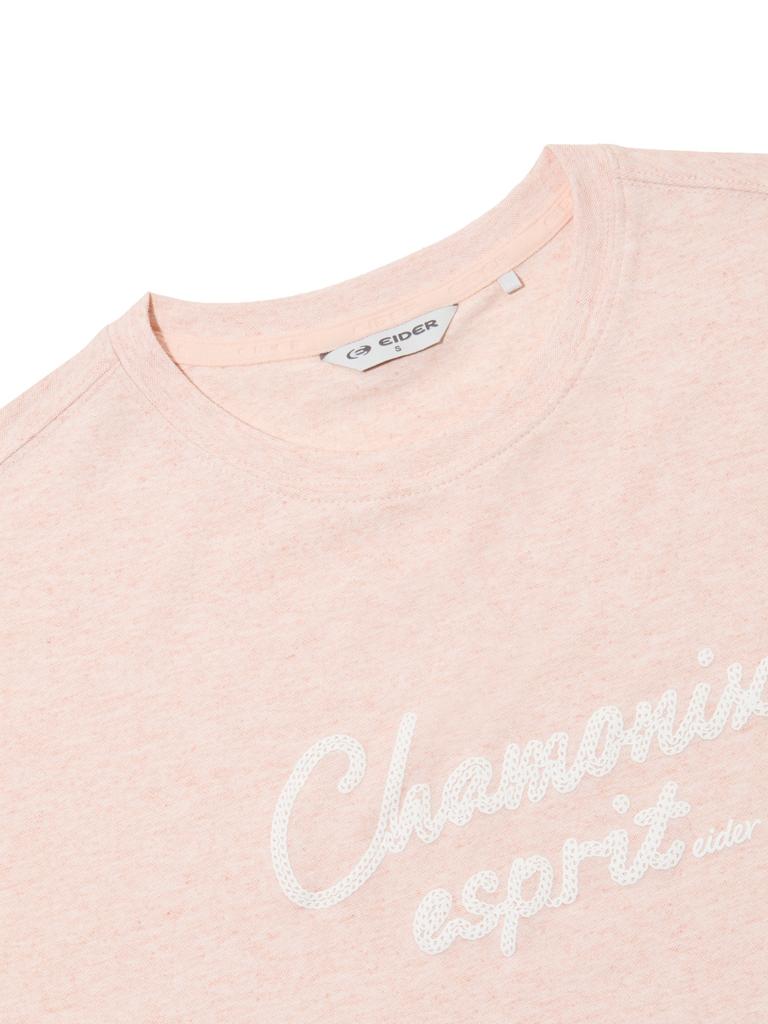 EIDER Tech Linen Women'S Short Sleeve Round Neck T-Shirt_Cool Pink