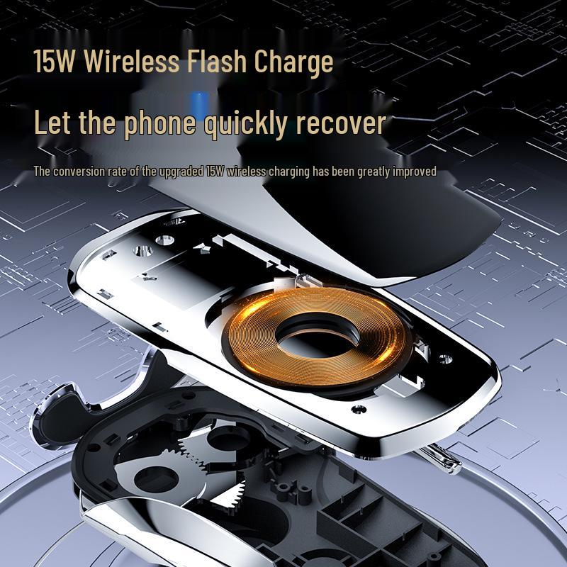 Sihao Wireless Fast Charging Car Phone Mount with Smart Induction for Navigation (X8X7/QX/A5/E10X Models)