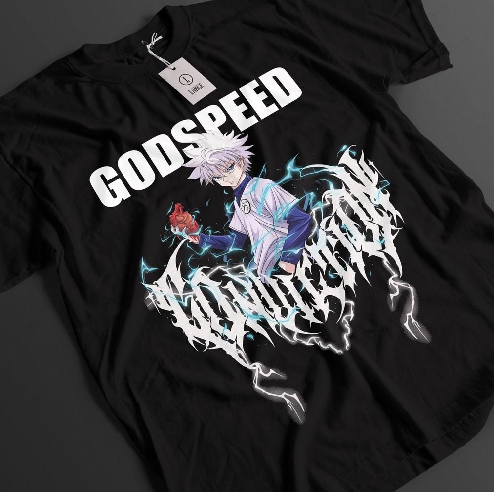 

Hunter x Hunter Shirt Killua Zoldyck T-Shirt Gon Top Hisoka HxH Anime Unisex Tee L