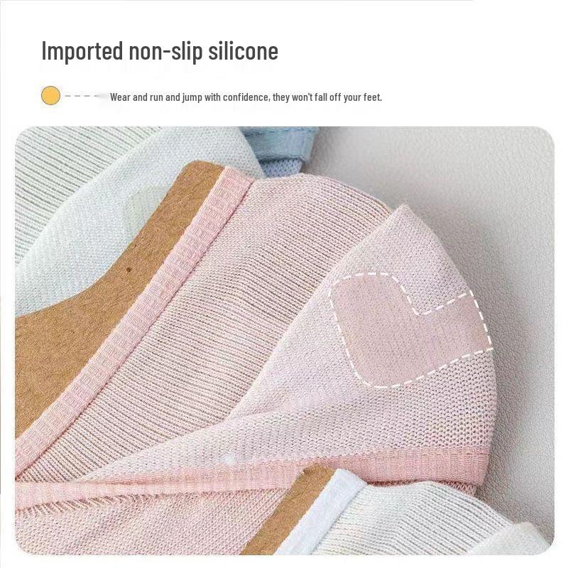 Damskie Oddychające Siateczkowe Skarpetki typu Stopka - Antypoślizgowe, Jednokolorowe, Niewidoczne, Wszechstronne na Wiosnę/Lato