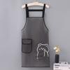 Cartoon Sleeveless Waterproof TPU Apron Transparent Dirt-Proof Kitchen Apron Lightweight Cleaning Aprons Kitchen Use