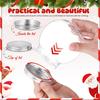FRCOLOR Snow Globe Kit for DIY Set of 4 Empty Containers Aluminum Lids Christmas Handmade - - Clear, Round, - Decorations,