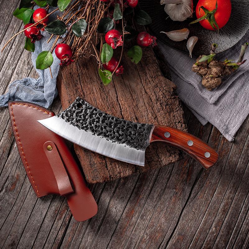 High-Carbon Steel Kitchen Knives Meat Cleaver Chef Cutter Handmade Butcher Knife Cooking Cutting Tools