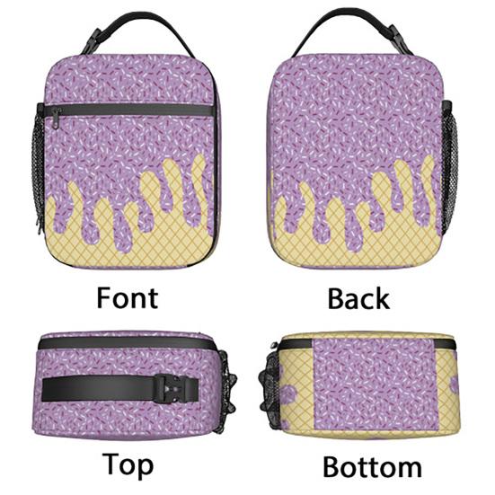 Izolační taška na oběd s vyztuženým uchem Velkokapacitní třívrstvý design Vodotěsná lehká nákupní taška