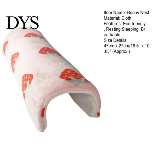 Hamster Nest Bunny Tunnel Shape Bur-free No Additives Bite-resistant Soft Keep Warm Resting House Small Pet Hideout Bed Cage Accessories Mat
