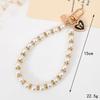 Cute Imitation Pearl Beads Chain Pendant Phone Keychain Bag Hangings Key Chain Mobile Phone Camera Wrist Strap Anti-Lost Pendant
