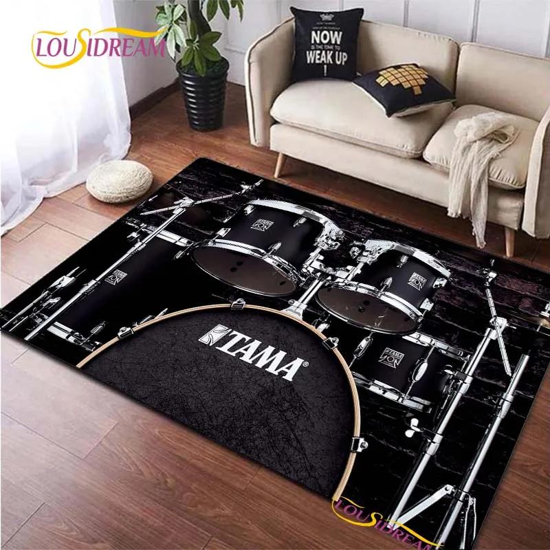 Fashion Brand Drums Carpet for Living Room Bedroom Rugs Kids Kitchen Door Unslip Floor Mats Birthday Gift Photography Props Rug