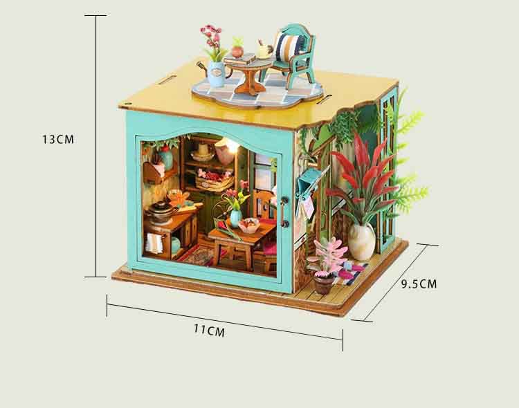 DIY Doll House Toys Wooden Kit Dollhouse Home Roombox Miniature Case Handmade Building Models Birthday Gifts Creative Gift
