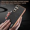 AZNS For Samsung Galaxy A36 5G Case Electroplating Crocodile Texture PU+TPU Phone Cover