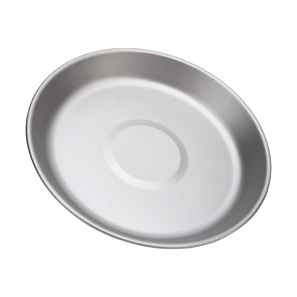 Camping Plate Camping Plates for Camping Survival Cooking BBQ Backpacking Ti Alloy 300ml Outdoor Dishes