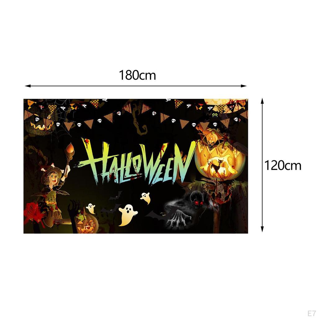 Banner de Cenário para Fotografia de Halloween Cena Assustadora Suprimentos Decoração Assustadora