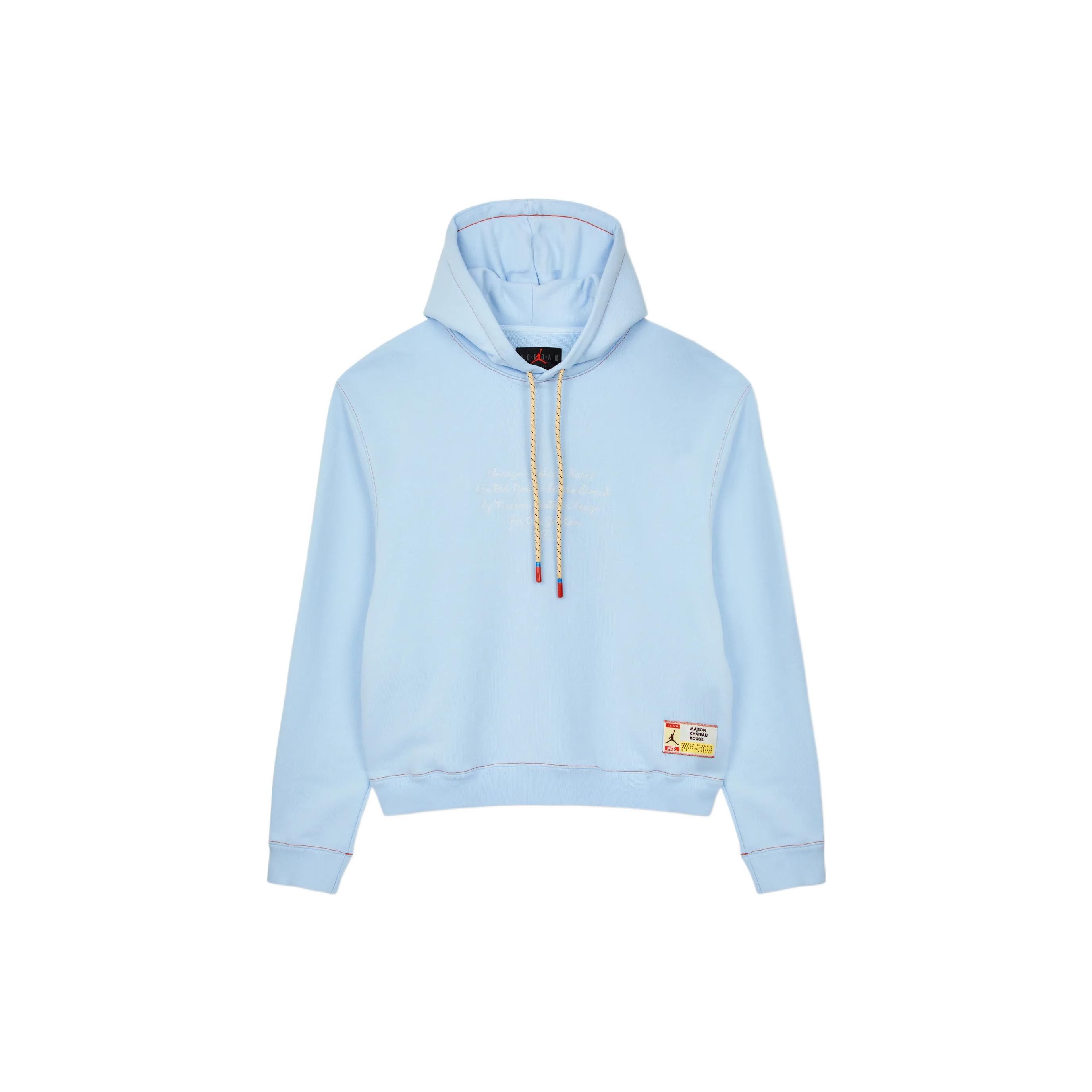 Мужская толстовка с капюшоном Jordan X Maison Chateau Rouge French Terry с буквенным — фото 2