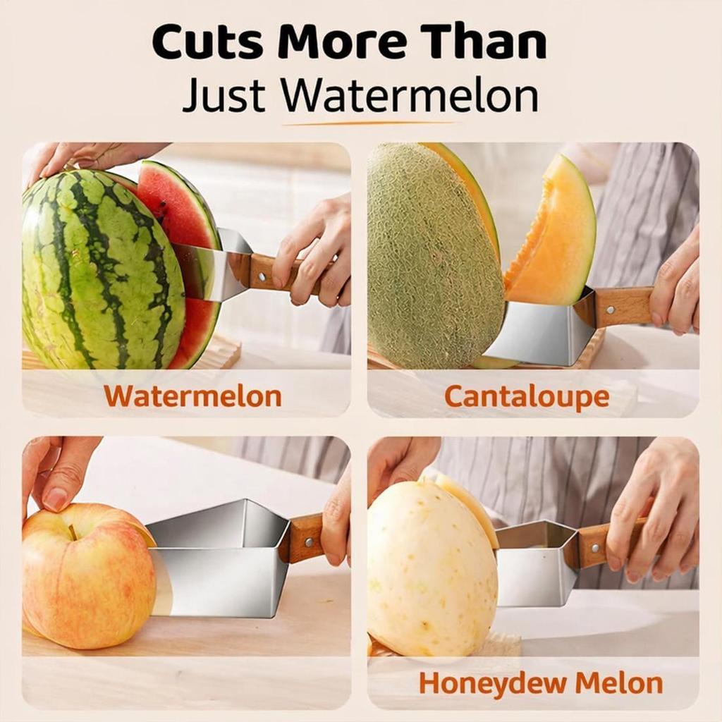 Stainless Steel Watermelon Slicer With Ergonomic Handle Triangle Watermelon Cutter Slicer Tool Home Kitchen gadgets