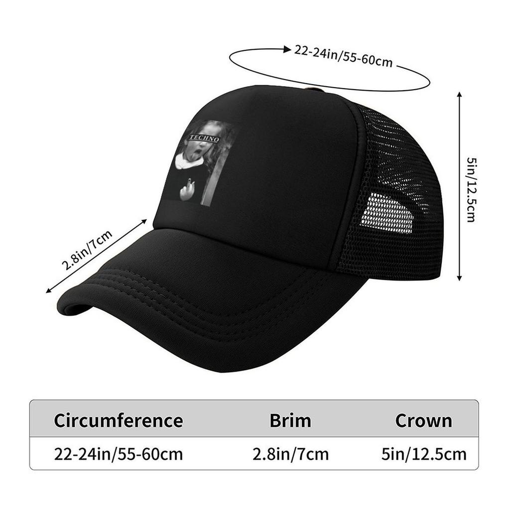 Little Techno Girl Baseball Cap Designer Cap Fashionable Streetwear New In Hat Girl Men's