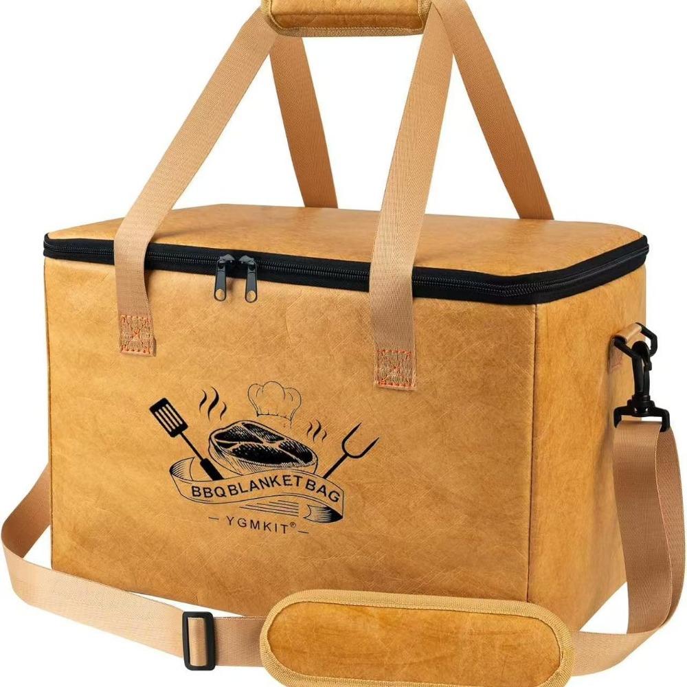 

Большая емкость мешок для мяса застежка-молния отверстие одеяло для барбекю новый подогреватель мяса