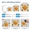Waterproof 3D Tile Stickers Self-Adhesive PVC Wall Decals - Herringbone & Brick Style for Kitchen Backsplash Decor - Multi Designs