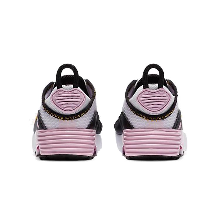 Nike Air Max 2090 Air Cushion Low top Running Shoes Black Pink White Infant And Toddler CU2092-104