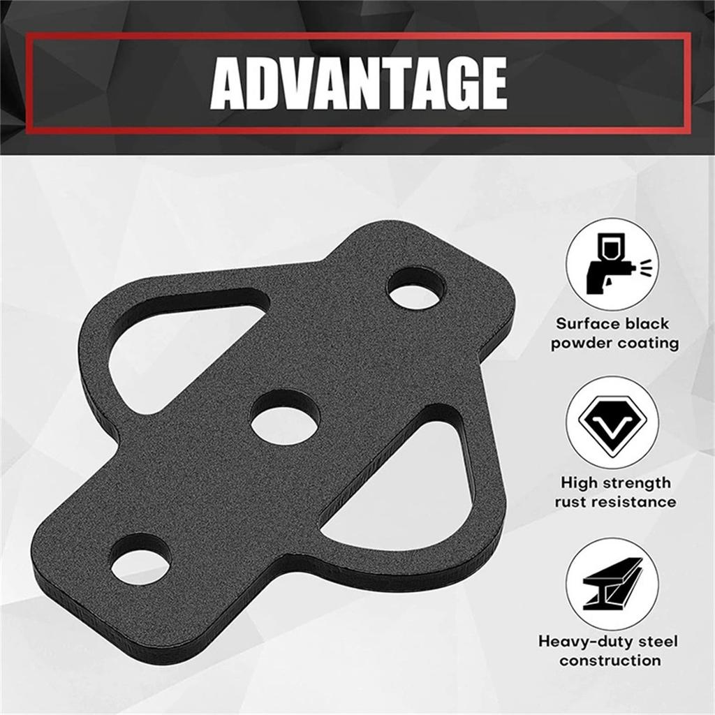 3-Way Trailer Hitch Adapter, Steel Hook Mounting with Bolts, Suitable for ATV  Mower Golf Cart Yard