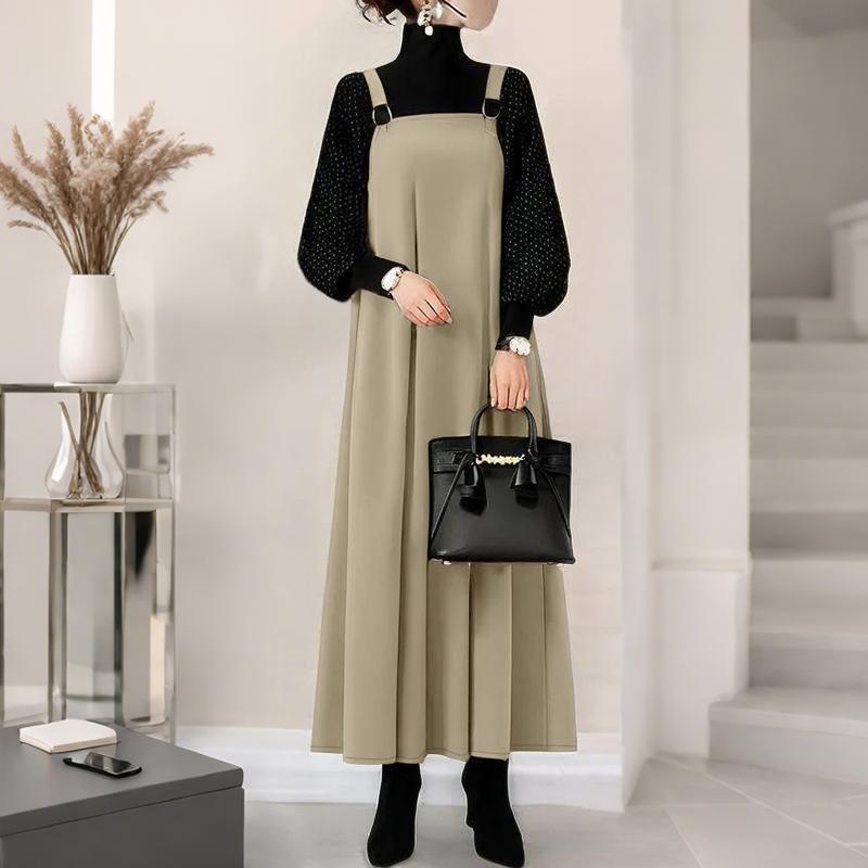 ZANZEA Women Casual Square Collar Loose Sleeveless Dress 5XL