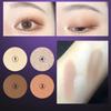 4 barvy Punk Smokey Matte Glitter Eyeshadow Dlouhotrvající třpytivé oční stíny Paletka make-upu Cool Toned Black Blue Eye Pigment