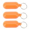 3PCS Floating Keychain Stainless Steel ABS Waterproof Key Holder Boating Key Chain for Fishing Surfing Sailing Outdoor
