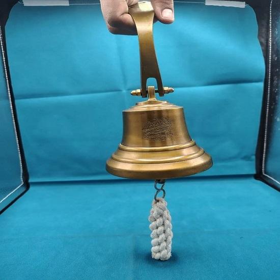 

Латунный колокол, Гравированный школьный настенный колокол для помещений и улицы, Морские колокола, Морской декор для корабля/лодки, Индивидуальный корабельный колокол