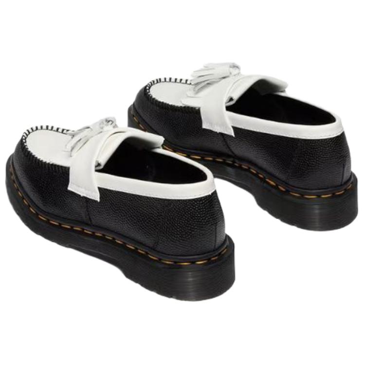 Dr. Martens Adrian BW Leather Versatile Vintage Originals Loafers Unisex loafers Black White 42981001