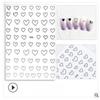 Graffiti Strips Nail Stickers for Women Nail Art Decorations Rose Gold Abstract Line Spring 3D Slider for Manicure Polish Tattoo