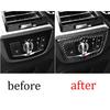 Headlight Button Frame Button Trim For BMW X4 X3 G01 2018-2021 Real Carbon Fiber