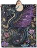 Gothic Black Cat Throw Blanket Soft Plush Flannel for Couch Bedroom Outdoor Travel Perfect Gifts for Her Him Pet Lovers