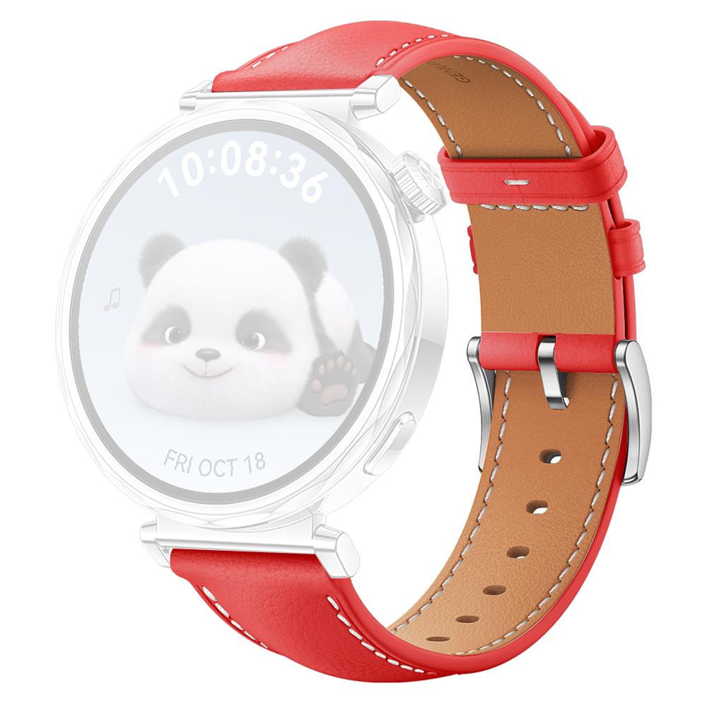 

For Huawei Watch GT 5 41mm/GT 4 41mm Replacement Band 18mm Genuine Cow Leather Watch Strap D