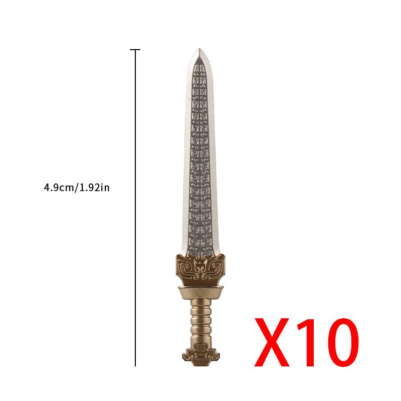 MOC Medieval Weapon Accessories for Building Blocks - Sword Shield Bow Axe Hammer Spear Gun Set