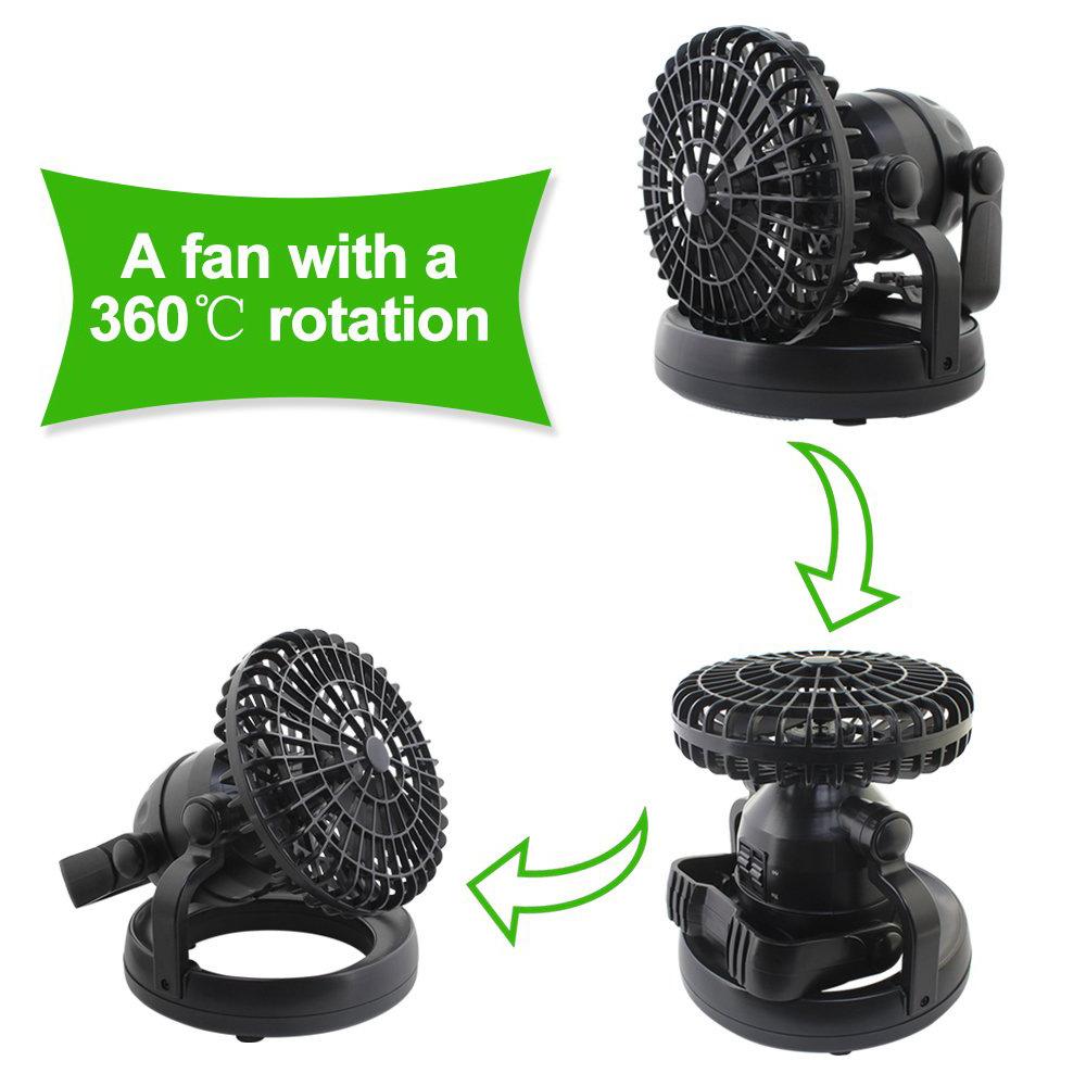 18 LED Fans Portable Camping Lantern with Ceiling Fan 2 IN 1 for Outdoor Hiking Fishing Outages and Emergencies Tent