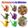 Articulated Animal Figurines PVC Creative Simulated Bird Whistle 3D Printing Musical Instrument for Desk Display