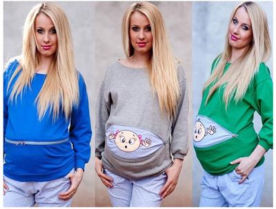 2017 European & American Fashion Plus Size Maternity Cartoon Long Sleeve Casual Solid Color Sweatshirt