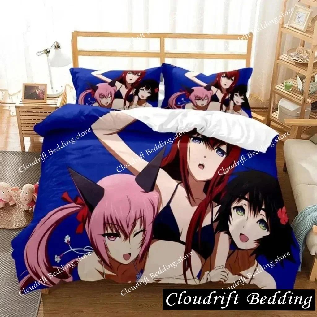 Anime Steins Gate Kurisu Makise Bedding Set Boys Girls Twin Queen Size Duvet Cover Pillowcase Bed Kids Adult Home Textile026