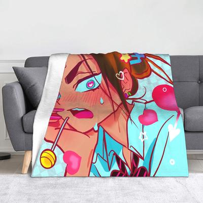 Alien Stage Anime Blankets Fleece Spring Autumn Breathable Warm Throw Blankets for Home Bedspreads