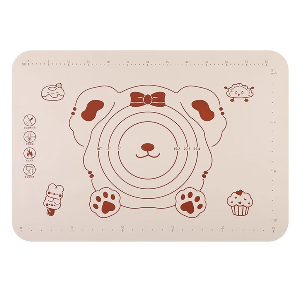 Large Silicone Baking Mat Thick Nonstick Kneading Dough Mat Pizza Cake Sheet Liner Pastry Tools Dough Rolling Mat