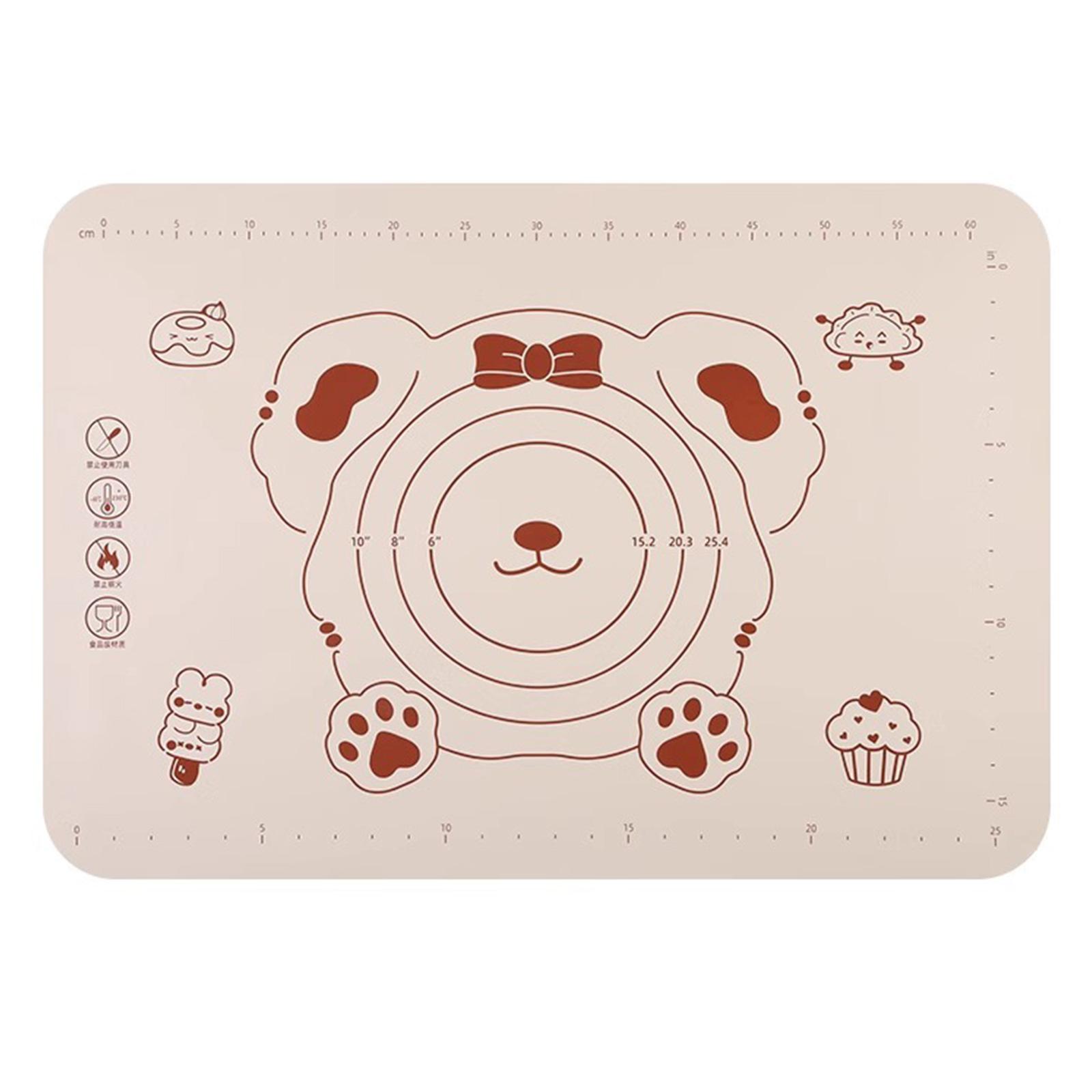 

Силиконовый коврик для выпечки, коврик для замешивания теста, нескользящий коврик для выпечки, раскатывания теста, пиццы и печенья 50*70cm