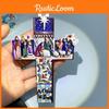 Beautiful Hand-painted Resin Cross Jesus Seven Blessings Holiday Ornament For Christmas