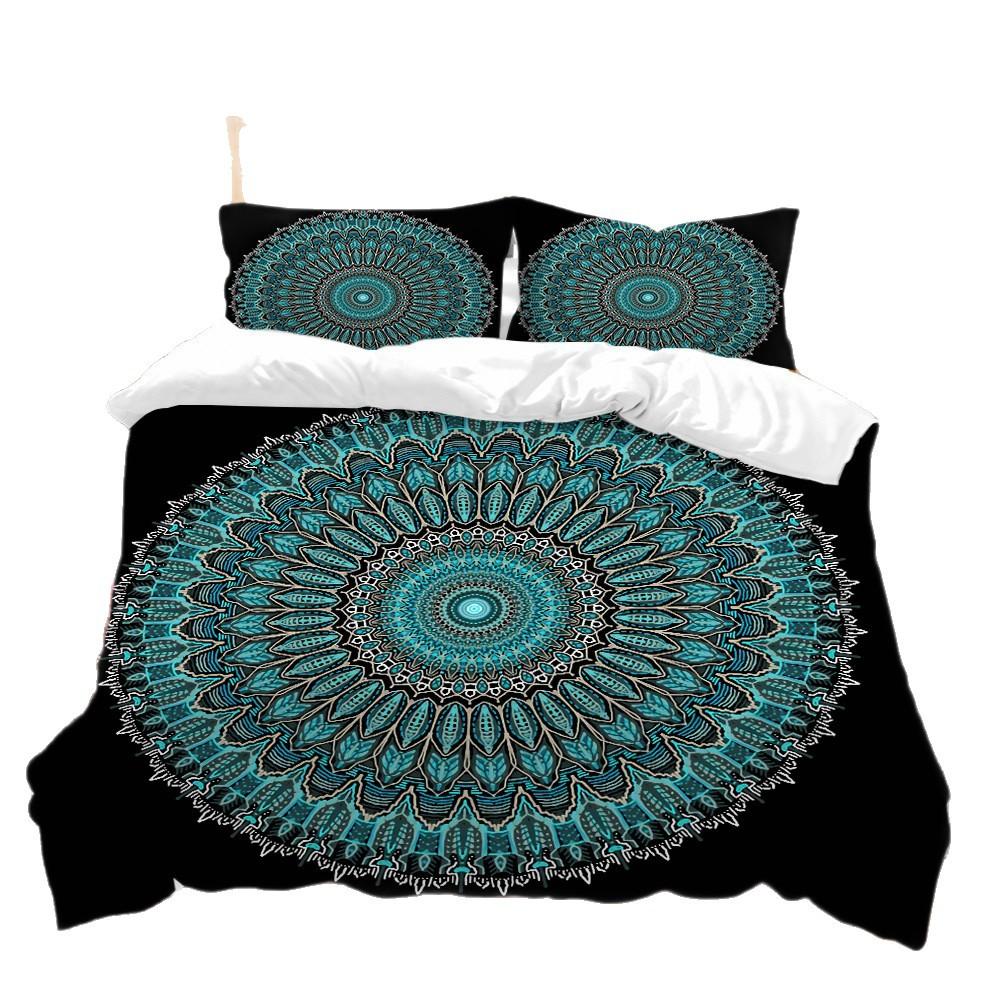 Bohemian Style Bedding Two Three Piece Set Polyester 3D Digital Printing