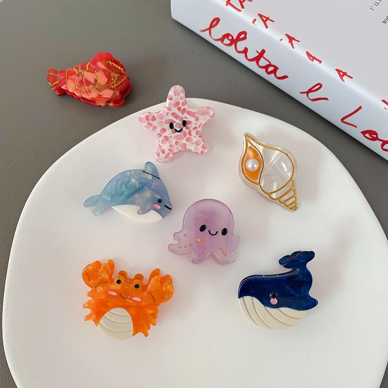 1pc Cute cartoon forehead hair clip for women, new high-end bangs, small grab clip, side clip headband accessory