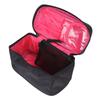 Makeup Bag Multifunctional Pink Inside Black Outside Large Capacity Portable Fashion Portable Nylon Makeup Wash Storage