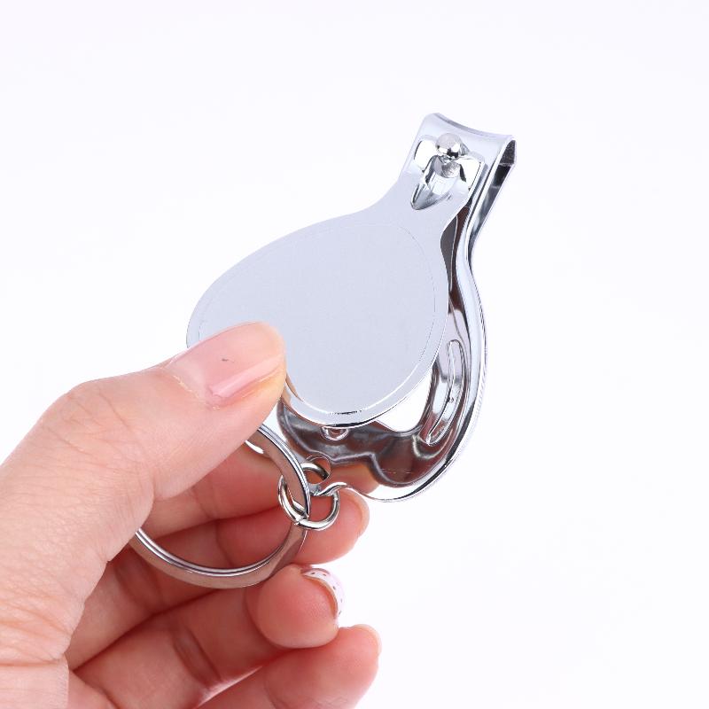 5Pcs Multifunctional Nail Clippers Set With Bottle Opener Keyring Metal Cutter Kit For Outdoor Manicure Travel Use