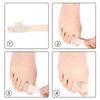 Soft Adjustable Big Toe Separator for Hallux Valgus and Overlapping Toes