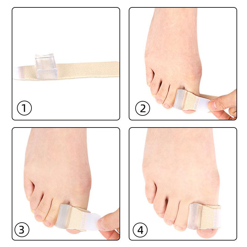 Soft Adjustable Big Toe Separator for Hallux Valgus and Overlapping Toes