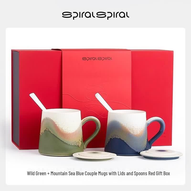 Xiangshang Mountain Sea Series Crystal Mug Pair