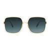 Dior Gafas de Sol Cuadradas de Metal Sostellaire 1 Gafas de Sol para Hombre Gris Azul Degradado SOSTELLAIRE1-40G1I